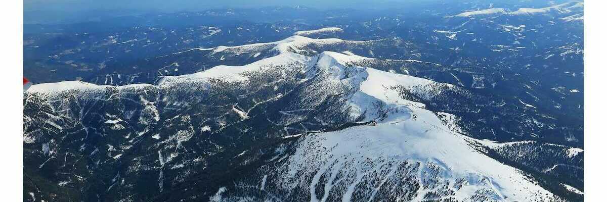 Flugwegposition um 13:44:52: Aufgenommen in der Nähe von Gemeinde St. Georgen ob Murau, Österreich in 3375 Meter